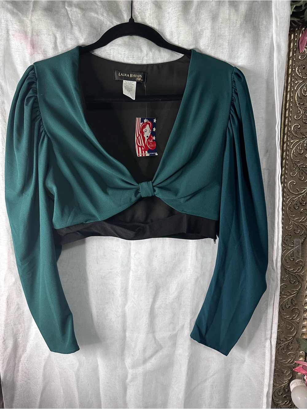 Pinup Couture Teal Luna Top